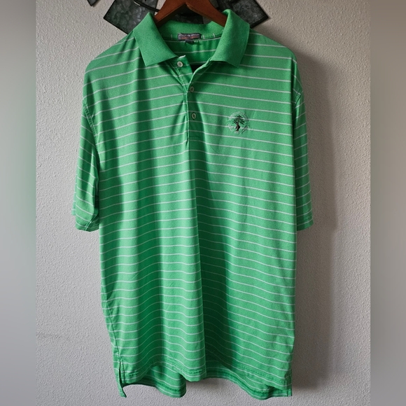 Peter Millar Other - Peter Millar Men White Green Summer Comfort Wequetonsing Golf 1896 Club size XL.